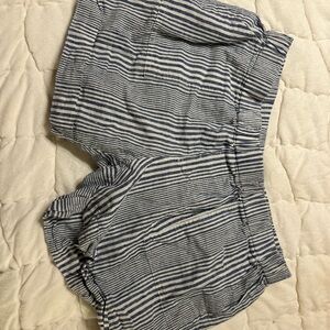 Just Love Blue and White Striped Shorts